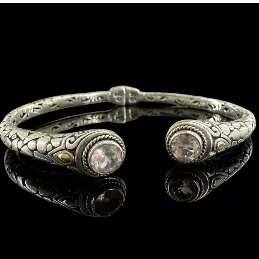 Robert-manse Silver and Gold Cuff Bracelet